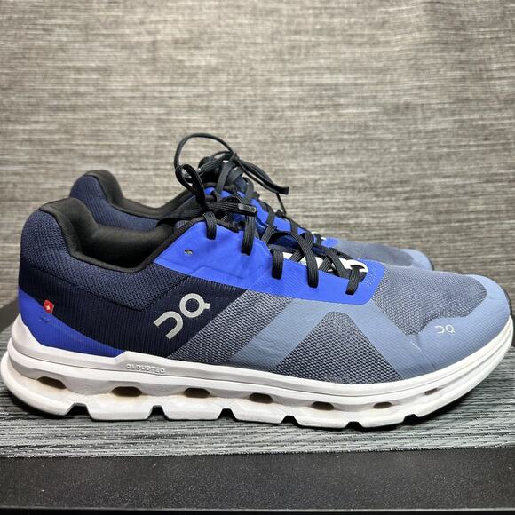 On Running Cloudrunner Shoes Mens Size 13 Blue Navy CloudTec 46.99016 Sneakers - Picture 7 of 16